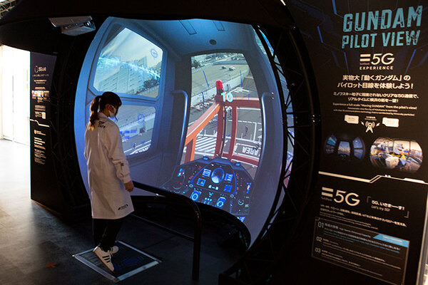 【速報】「動く実物大ガンダム」パイロット視点の景色が見たい　ソフトバンク5GのVRドームでコクピットをリアル体験 ガンダムファクトリー横浜