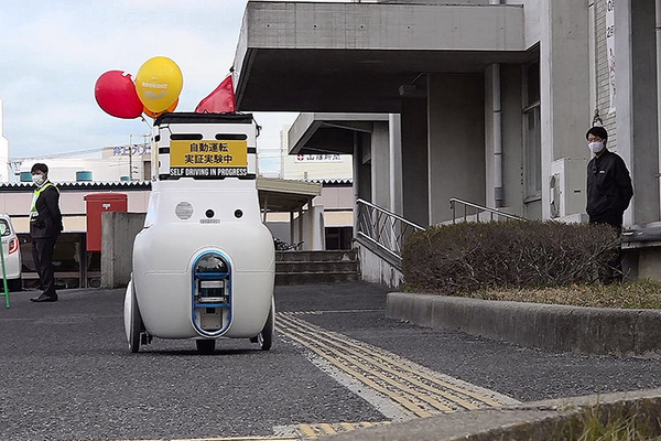 自動運転ロボットが公道で自律配送、市民が体験　遠隔操作やルート最適化も　岡山県玉野市/三菱商事/三菱地所/東京海上日動ら