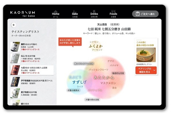 【世界初】風味を言語化する日本酒ソムリエAI「KAORIUM for Sake」を横浜髙島屋が導入へ　田村淳と堀田茜が体験、感想は?