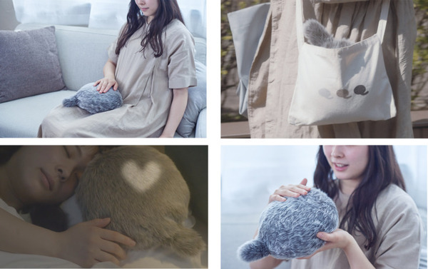 しっぽのついたクッション型の癒しロボット「Petit Qoobo」(プチ・クーボ) 12/19に一般発売！価格は9,000円