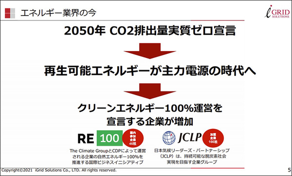 太陽光発電/エネルギー業界の動向と今　アイ・グリッドが「仮想発電所 デジタル推進プロジェクト」と「スマ電CO2ゼロ」を発表