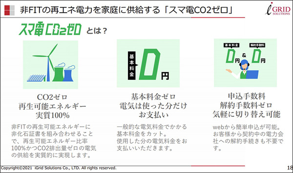 太陽光発電/エネルギー業界の動向と今　アイ・グリッドが「仮想発電所 デジタル推進プロジェクト」と「スマ電CO2ゼロ」を発表