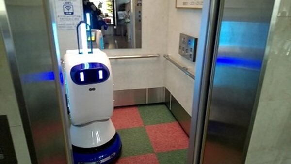 ホテルのロビーや客室、トイレ等を大規模に紫外線照射で除菌　自動運転の除菌ロボットの運用試験をAFSが実施