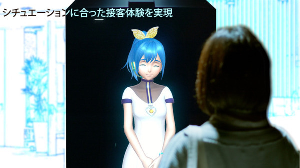 【速報】ついにGateboxが「等身大」になった！ AIキャラクターがおもてなし 『Gatebox Grande』を発表　企業や施設向け案内に