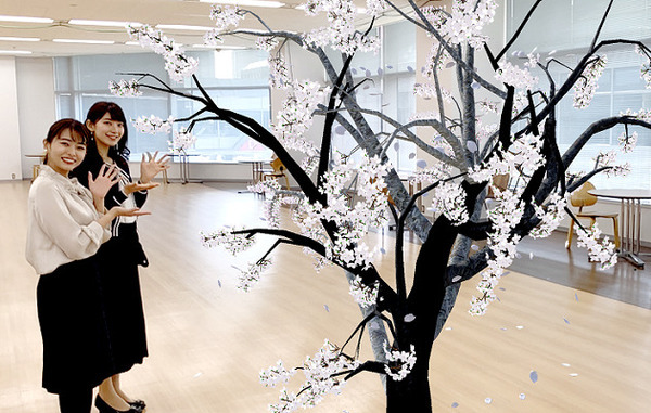 ARで目の前に桜の木が出現！いつでもどこでもお花見　ウェザーニューズ『さくらAR』