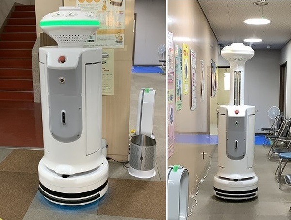 自動除菌ロボットの実証実験が各地で　藤井寺市保健センターが中西金属「R-Paca」で実施　公民連携で安心・安全な街づくり