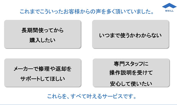 WHILLがレンタルサービスを発表「好きな時に一人で出かけられる環境へ」月14,800円で近距離モビリティ「Model C2」をレンタル