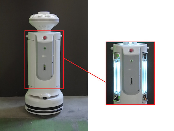 中西金属工業が自動除菌ロボット「R-Paca」を発売 完全自律走行でUVCを照射 周囲3m圏内に人がいる場合はランプが消える仕様