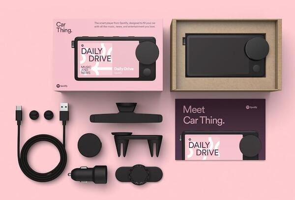 Spotifyが米国で車載スマートプレーヤー「Car Things」を発表！