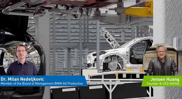 NVIDIAとBMWが作る「メタバース」デジタルツインの自動車工場を紹介　人と協働ロボットの計画プロセスを30%効率化【GTC 2021】
