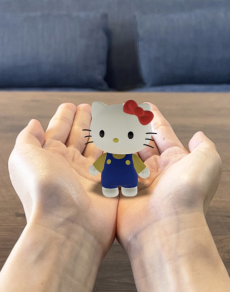 Google検索で「ハローキティ」と入力するとキャラクターがARで出現　ポムポムプリン、リトルツインスターズ、こぎみゅんも登場