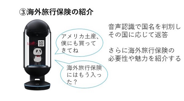 損保ジャパン、Gateboxのキャラクター召喚装置でAIキャラクター「ジャパンダ」が旅行保険をPR　羽田空港と中部国際空港で