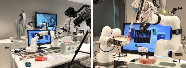 ソフトバンクと大成建設、5Gとロボットアームで遠隔からの細胞培養ピペット作業に成功　東京と大阪での低遅延通信が成果