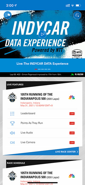 走行中の全レースカーのテレメトリー情報が見えるスマホアプリ「インディ500」に導入！NTTが開発　カメラ映像や交信もスマホで (レース結果ネタバレなし)