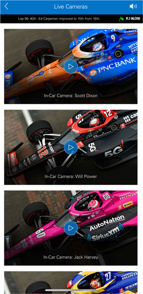 走行中の全レースカーのテレメトリー情報が見えるスマホアプリ「インディ500」に導入！NTTが開発　カメラ映像や交信もスマホで (レース結果ネタバレなし)