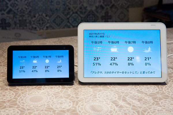 画面付きスマートスピーカーAmazon「Echo Show 5」「Echo Show 8」「Echo Show 10」実機比較レビュー　買うならどれ?