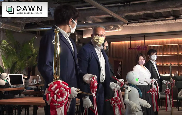 【速報】分身ロボットが接客する「分身ロボットカフェDAWN」常設実験店がオープン　オープニングセレモニー開催