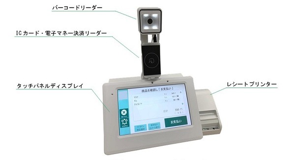 価格とサイズがコンパクトなPOS セルフレジ「EZ レジ」サインポストが月額9,800円で非接触・非対面レジを秋に提供開始へ