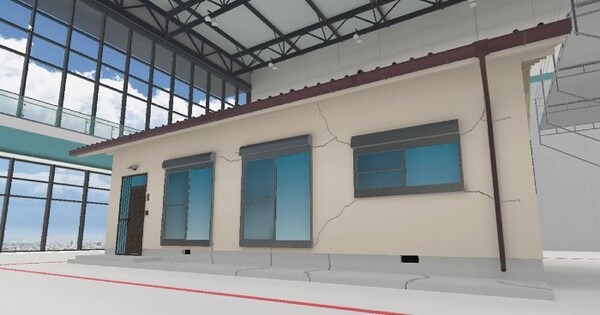 地震被害を受けた家屋を研修用VR空間に構築  三井住友海上　損害の確認や調査の疑似体験