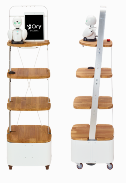 自由に話せて動ける分身ロボットの新製品『OriHime Porter』オリィ研究所が発表　OriHimeとワゴン型アバターモビリティの融合