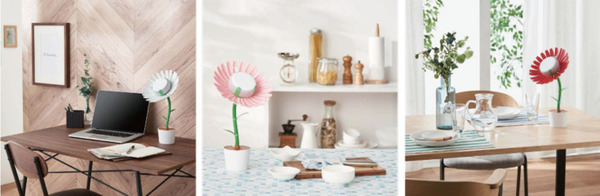 第3世代Echo Dotがポップで楽しいインテリアに大変身！専用フラワースタンド4色 エレコムが発売