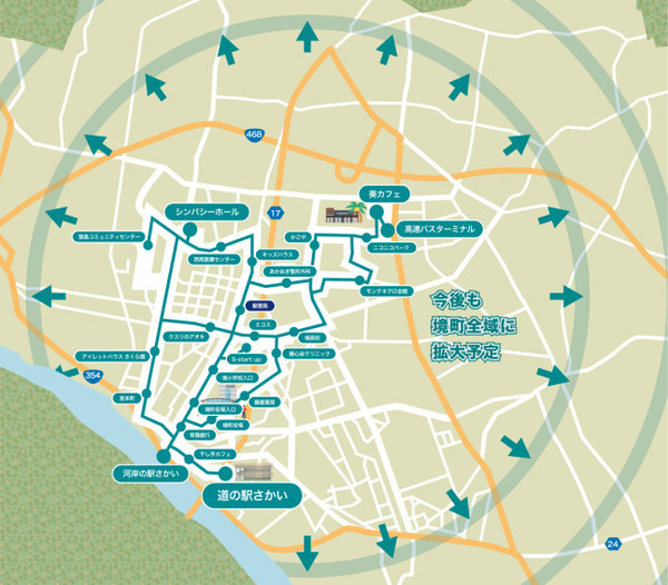 境町の公道を走る自動運転バスの走行経路を4倍に延長、約20kmに拡大　夏には「LINE」で自動運転バスが呼べるようにも