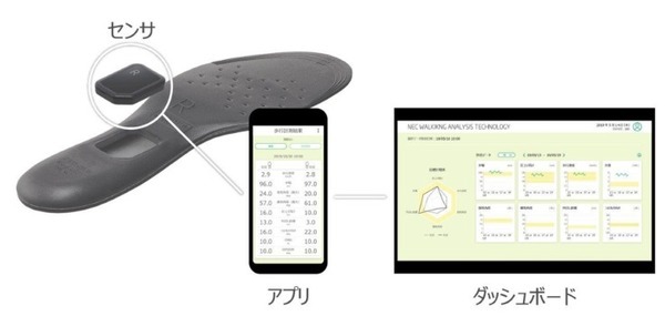 治療用インソールは扁平足治療に効果あり？ NECと帝京大学が「歩容」を見える化するIoT研究で連携