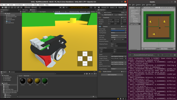 UnityでROS対応ロボットのUIを作成できる ロボット入門者向け教材の無料公開へ　アールティとUnity Japanが共同開発