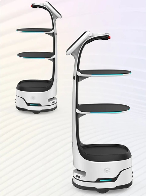 「keenon」(キーンオン)の配膳ロボット新機種「T8」の進化点おさらい！わずか50㎝の通路も走行　テクトレ「1日に2万台以上が稼働中」
