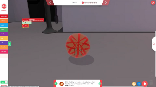 アイルランド発、バーチャルロボットを使ったプログラミング養育教材「Robotify」日本語版の販売が開始