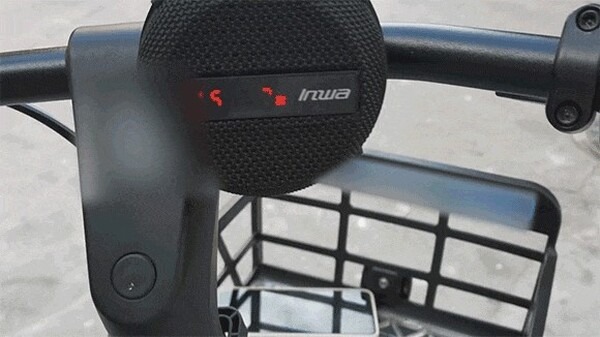 自転車のハンドルに装着して使えるスマートスピーカー「Inwa」 スピード計測可能で耐衝撃・耐水設計を備える