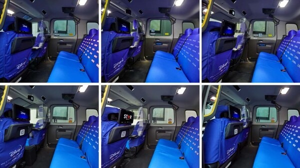 車窓サイネージ「Canvas」に『ディズニープラスタクシー』が登場！タクシーアプリ「S.RIDE」配車連携