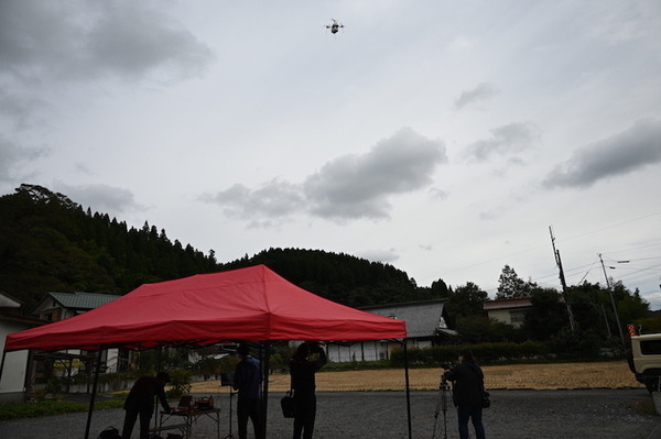 ドローンで熊本黒川温泉に医療物資を配送する実証実験　災害時の道路寸断を想定
