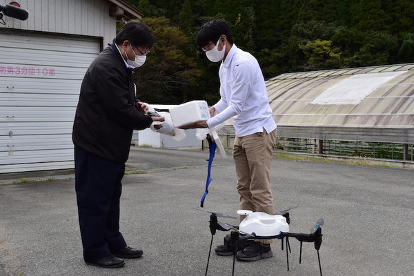 ドローンで熊本黒川温泉に医療物資を配送する実証実験　災害時の道路寸断を想定