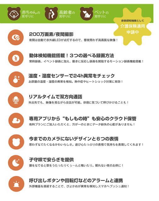 クマのフィギュア? 実は見守りカメラの「ぴよかめ」 可愛い見た目でスマホから見守る充実機能　CAMPFIREで40%オフ