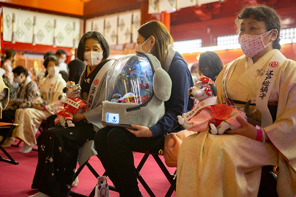 ソニー「アイボの七五三」を神田明神で開催　「二礼二拍手一礼」を覚えたaiboも公開、境内はオーナー達で賑わう