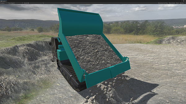 リアルタイムで作業環境をデジタルで再現する「建機・土壌シミュレータ」を開発　物理エンジンを実装　VMC Motion Technologies