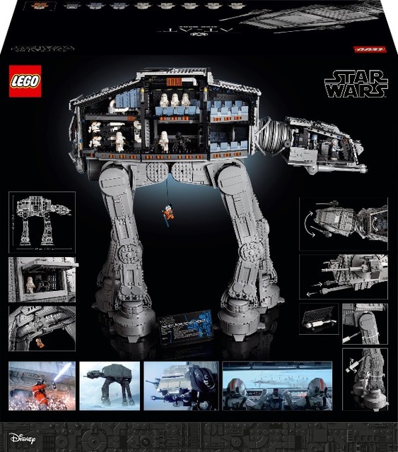 高さ約62cm「レゴ スター・ウォーズ AT-AT」ホスの戦いを完全再現！ルークなど9体のミニフィグとアクセサリー付き