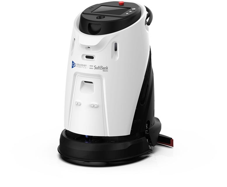 【速報】ソフトバンクロボティクスがスクラバー型の全自動床洗浄ロボット「Scrubber 50」の国内販売を発表　ガウシアンと連携