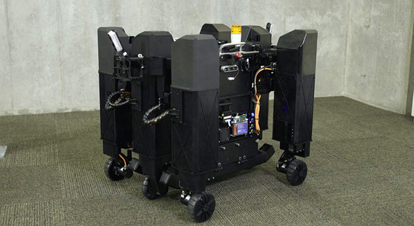 【速報】ソニーが不整地を移動できる6脚車輪ロボットを開発　清水建設と共同で建設現場で実証実験　段差を越える動画も公開