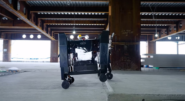 【速報】ソニーが不整地を移動できる6脚車輪ロボットを開発　清水建設と共同で建設現場で実証実験　段差を越える動画も公開