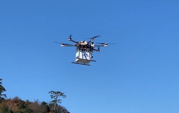 「空飛ぶクルマ」のナビゲーションシステム「AirNavi」の実証実験 ドローンが自動で安全に目的地まで到着 三重県鳥羽市で実施