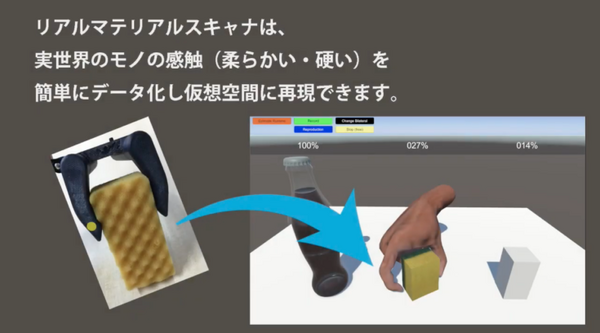 リアルな感触を再現する遠隔操作やVRのデモシステム モーションリブが販売開始 イベント・展示会の展示物として使用可能
