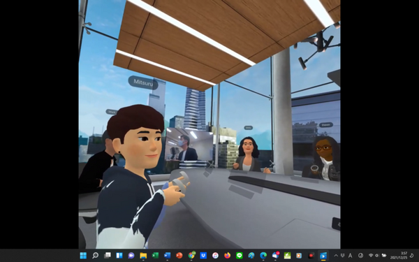 3D仮想空間メタバースでフィリピン人講師と英会話レッスン 羽衣国際大学の学生達が体験