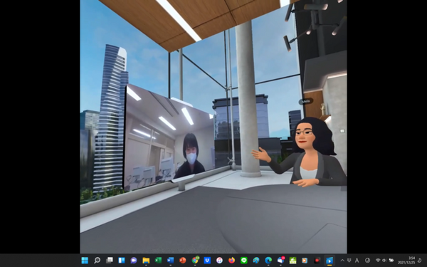 3D仮想空間メタバースでフィリピン人講師と英会話レッスン 羽衣国際大学の学生達が体験
