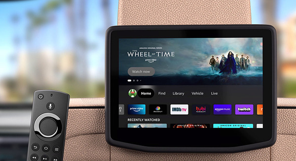 BMWがFire TV搭載の車載用「シアタースクリーン」を公開　Amazonは2022年、Fire TVで社内のエンタテインメント体験を展開