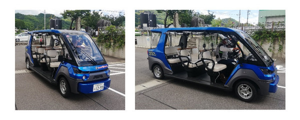 自動運転車両の位置情報をスマートバス停に表示 福岡県みやま市の実証実験が拡大 運行時刻表を遠隔配信して省人化を推進