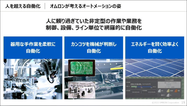 製造現場における近未来のDX「AI/ロボット/IoT/5Gによる人を超える自働化」とは?　オムロンが「i-Automation!」未来形を発表