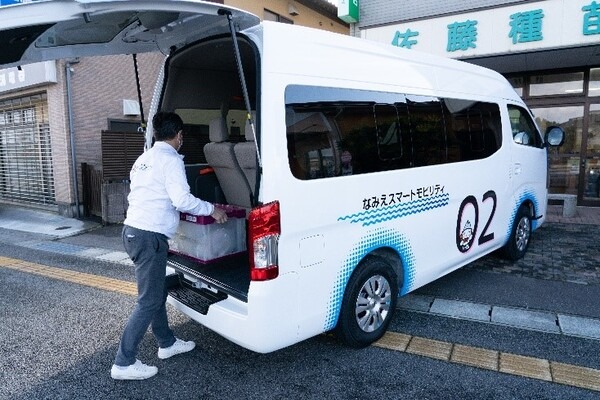 凸版のVRシステムで買い物、日産のスマートモビリティで配達　浪江町で「なみえバーチャル商店街サービス」の実証実験