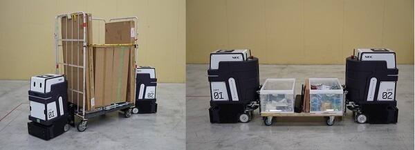 NEC、安全性を維持して搬送効率を2倍向上　リスクに応じたロボット制御技術を開発　NECの協調搬送ロボットに搭載へ